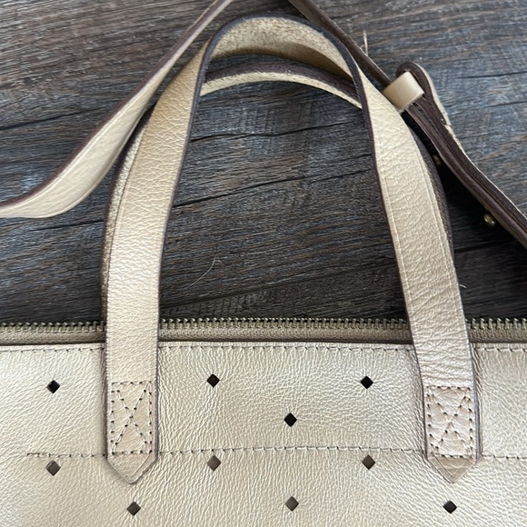 Madewell mini Transport perforated Beige Leather Crossbody bag - Picture 11 of 16